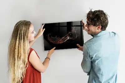 Magnetická popisovacia tabuľa motív rozliaty nápoj