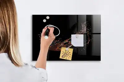 Magnetická popisovacia tabuľa motív rozliaty nápoj