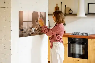 Magnetická popisovateľná tabuľa s motívom kávových zrniek