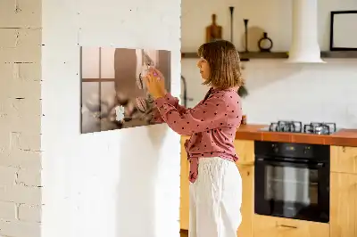 Magnetická popisovateľná tabuľa s motívom kávových zrniek