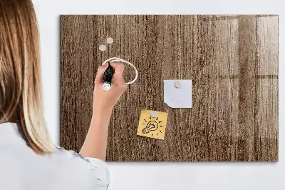 Magnetická popisovacia tabuľa tmavé drevo