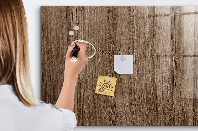 Magnetická popisovacia tabuľa tmavé drevo