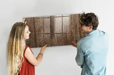 Magnetická popisovacia tabuľa tmavé drevo
