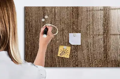 Magnetická popisovacia tabuľa tmavé drevo