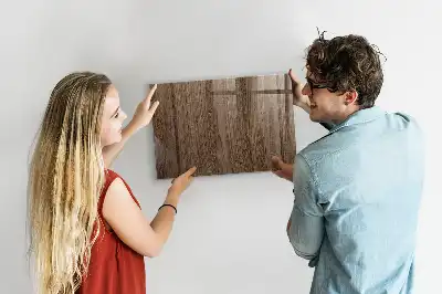 Magnetická popisovacia tabuľa tmavé drevo