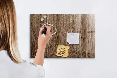 Magnetická popisovacia tabuľa tmavé drevo