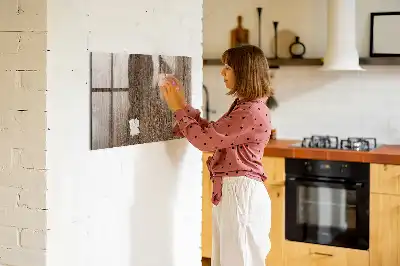 Magnetická popisovacia tabuľa tmavé drevo
