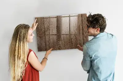 Magnetická popisovacia tabuľa tmavé drevo