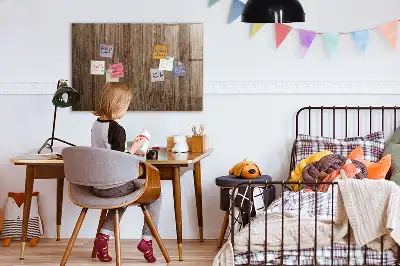 Magnetická popisovacia tabuľa tmavé drevo