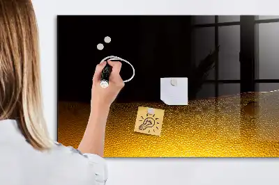 Magnetická popisovateľná tabuľa pomarančový džús