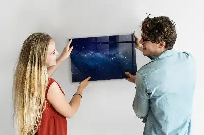 Magnetická popisovacia tabuľa tmavá obloha a hviezdy