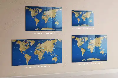 Magnetická popisovateľná tabuľa s motívom sveta