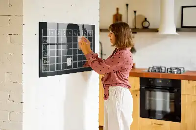 Magnetická popisovateľná tabuľa rozvrh hodín