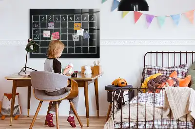 Magnetická popisovateľná tabuľa rozvrh hodín