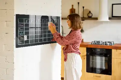Magnetická popisovateľná tabuľa rozvrh hodín