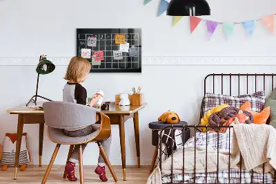 Magnetická popisovateľná tabuľa rozvrh hodín