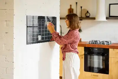 Magnetická popisovateľná tabuľa rozvrh hodín