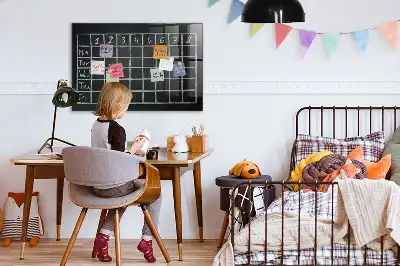 Magnetická popisovateľná tabuľa rozvrh hodín