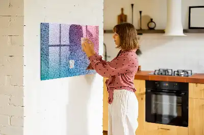 Magnetická popisovacia tabuľa s gradientným vzorom