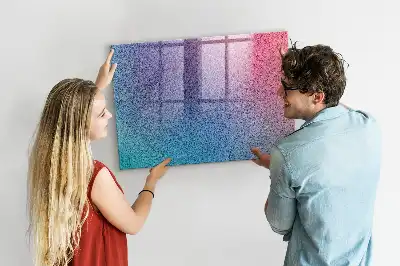 Magnetická popisovacia tabuľa s gradientným vzorom