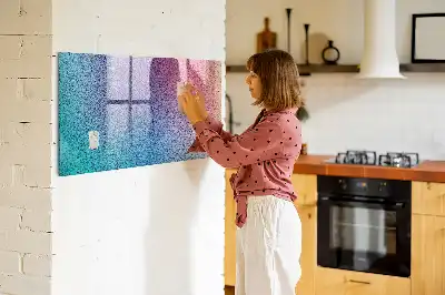 Magnetická popisovacia tabuľa s gradientným vzorom