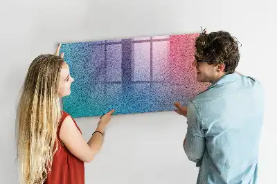 Magnetická popisovacia tabuľa s gradientným vzorom