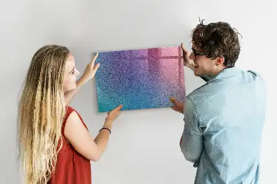 Magnetická popisovacia tabuľa s gradientným vzorom