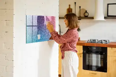 Magnetická popisovacia tabuľa s gradientným vzorom