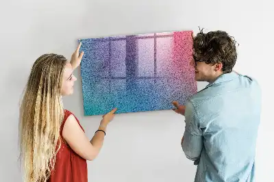 Magnetická popisovacia tabuľa s gradientným vzorom