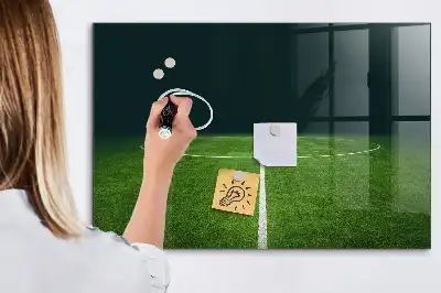 Magnetická popisovateľná tabuľa s motívom futbalového ihriska