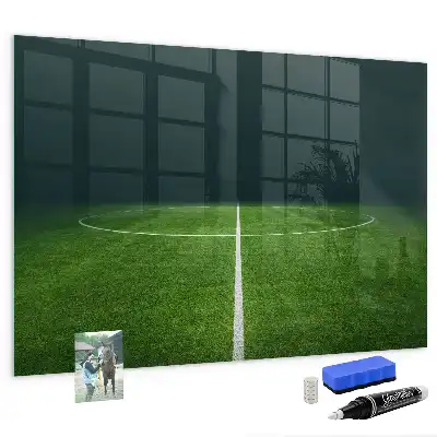 Magnetická popisovateľná tabuľa s motívom futbalového ihriska