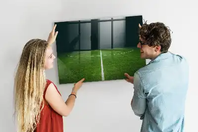 Magnetická popisovateľná tabuľa s motívom futbalového ihriska