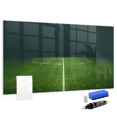 Magnetická popisovateľná tabuľa s motívom futbalového ihriska