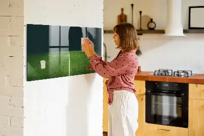 Magnetická popisovateľná tabuľa s motívom futbalového ihriska