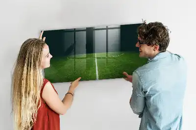 Magnetická popisovateľná tabuľa s motívom futbalového ihriska