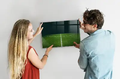 Magnetická popisovateľná tabuľa s motívom futbalového ihriska