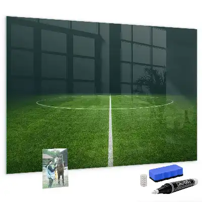 Magnetická popisovateľná tabuľa s motívom futbalového ihriska