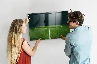 Magnetická popisovateľná tabuľa s motívom futbalového ihriska