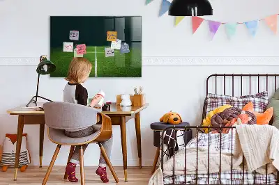 Magnetická popisovateľná tabuľa s motívom futbalového ihriska