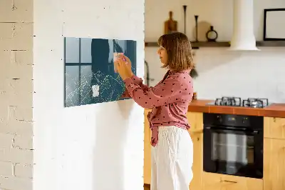Magnetická popisovacia tabuľa s motívom náčrtu hôr