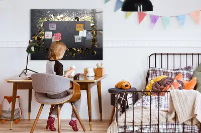 Magnetická popisovacia tabuľa so vzorom zlatých konfiet