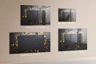 Magnetická popisovacia tabuľa so vzorom zlatých konfiet