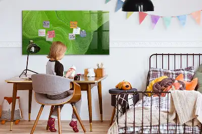 Magnetická popisovateľná tabuľa v dizajne moderné vlny
