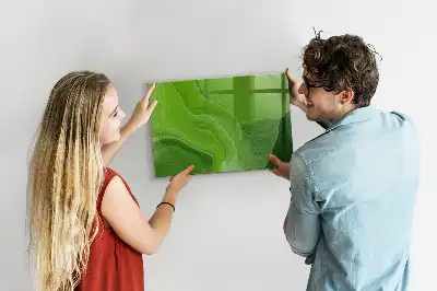 Magnetická popisovateľná tabuľa v dizajne moderné vlny