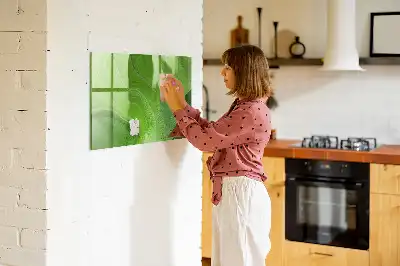 Magnetická popisovateľná tabuľa v dizajne moderné vlny