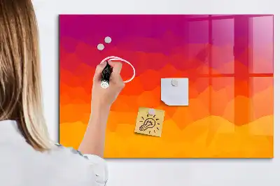 Magnetická popisovacia tabuľa východ slnka