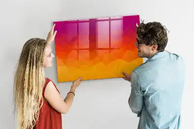 Magnetická popisovacia tabuľa východ slnka