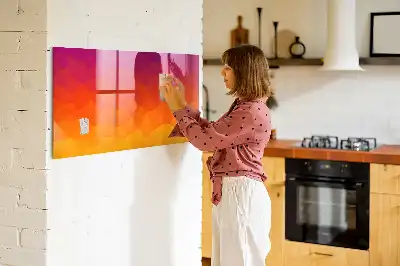 Magnetická popisovacia tabuľa východ slnka