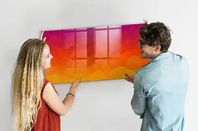 Magnetická popisovacia tabuľa východ slnka