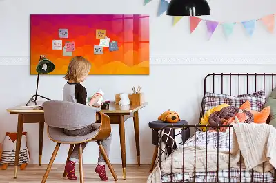 Magnetická popisovacia tabuľa východ slnka